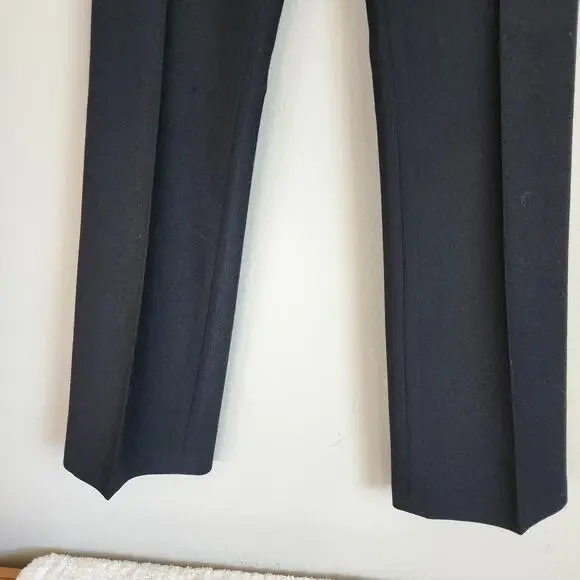 Marc Jacobs 100% Wool Black Mid-Rise Dress Trouser Pants Women's Size 8 - Picture 12 of 13